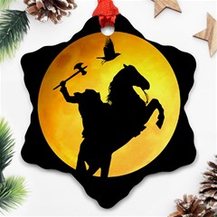 Headless Horseman Ornament (snowflake) by Valentinaart