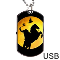 Headless Horseman Dog Tag USB Flash (Two Sides)