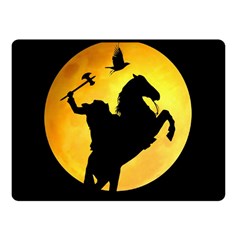 Headless Horseman Double Sided Fleece Blanket (small)  by Valentinaart