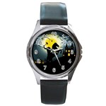 Headless Horseman Round Metal Watch Front