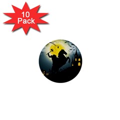 Headless Horseman 1  Mini Buttons (10 Pack)  by Valentinaart