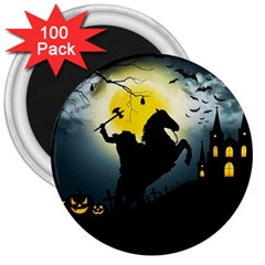 Headless Horseman 3  Magnets (100 Pack) by Valentinaart