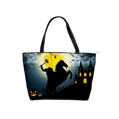 Headless Horseman Shoulder Handbags by Valentinaart