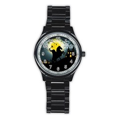 Headless Horseman Stainless Steel Round Watch by Valentinaart