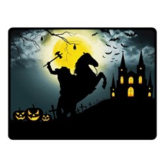 Headless Horseman Double Sided Fleece Blanket (small)  by Valentinaart