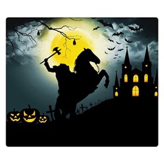 Headless Horseman Double Sided Flano Blanket (small)  by Valentinaart