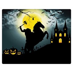 Headless Horseman Double Sided Flano Blanket (medium)  by Valentinaart