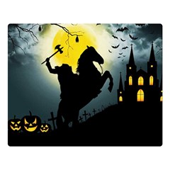 Headless Horseman Double Sided Flano Blanket (large)  by Valentinaart