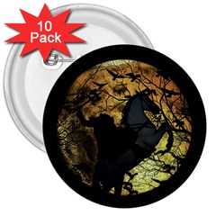 Headless Horseman 3  Buttons (10 pack) 