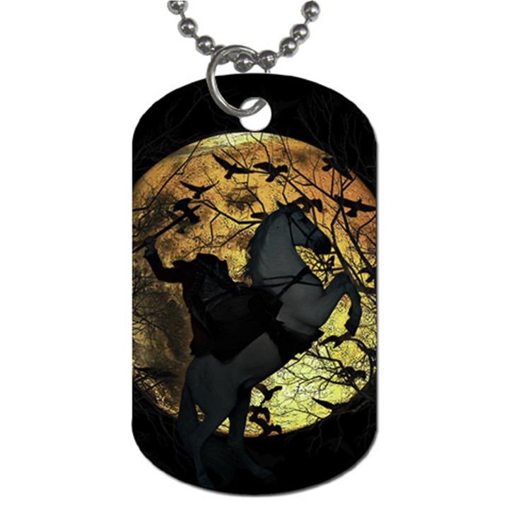 Headless Horseman Dog Tag (One Side)