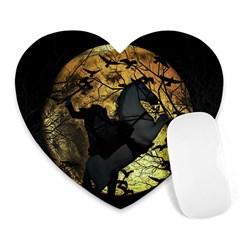 Headless Horseman Heart Mousepads