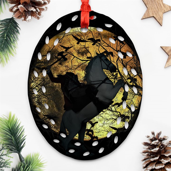 Headless Horseman Ornament (Oval Filigree)