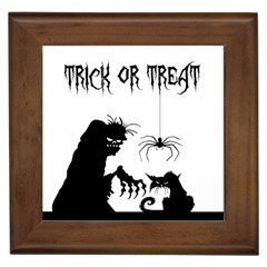 Halloween Framed Tiles by Valentinaart