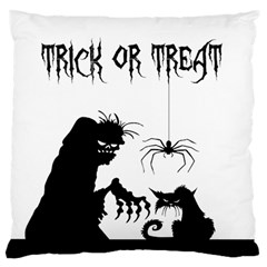 Halloween Large Cushion Case (two Sides) by Valentinaart