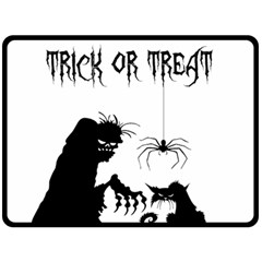 Halloween Double Sided Fleece Blanket (large)  by Valentinaart