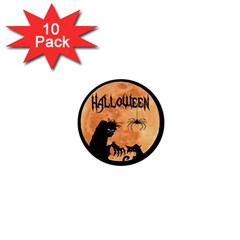 Halloween 1  Mini Buttons (10 Pack)  by Valentinaart