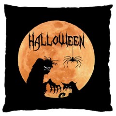 Halloween Large Flano Cushion Case (two Sides) by Valentinaart