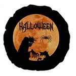 Halloween Large 18  Premium Flano Round Cushions Front