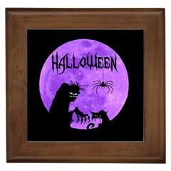 Halloween Framed Tiles by Valentinaart