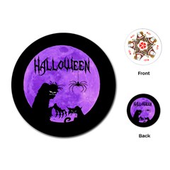 Halloween Playing Cards (round)  by Valentinaart