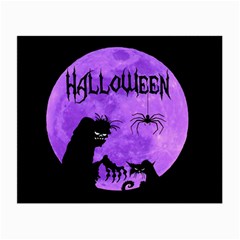 Halloween Small Glasses Cloth (2-side) by Valentinaart