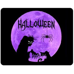 Halloween Double Sided Fleece Blanket (medium)  by Valentinaart