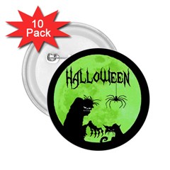 Halloween 2 25  Buttons (10 Pack)  by Valentinaart