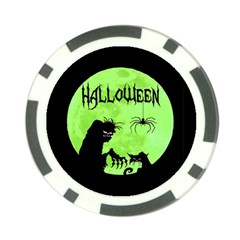 Halloween Poker Chip Card Guard by Valentinaart