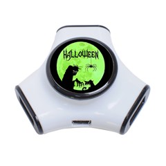 Halloween 3-port Usb Hub by Valentinaart