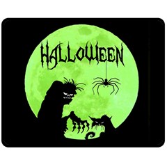 Halloween Double Sided Fleece Blanket (medium)  by Valentinaart