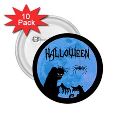 Halloween 2 25  Buttons (10 Pack)  by Valentinaart