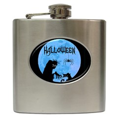 Halloween Hip Flask (6 Oz) by Valentinaart