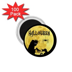 Halloween 1 75  Magnets (100 Pack)  by Valentinaart