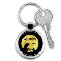 Halloween Key Chains (round)  by Valentinaart