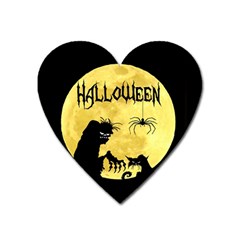 Halloween Heart Magnet by Valentinaart