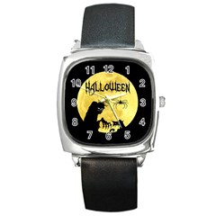 Halloween Square Metal Watch by Valentinaart