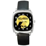 Halloween Square Metal Watch Front