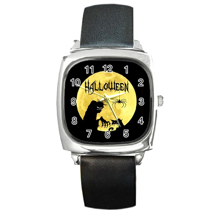 Halloween Square Metal Watch