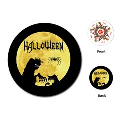 Halloween Playing Cards (round)  by Valentinaart