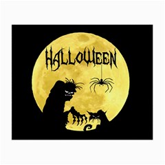 Halloween Small Glasses Cloth (2-side) by Valentinaart