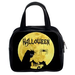 Halloween Classic Handbags (2 Sides) by Valentinaart