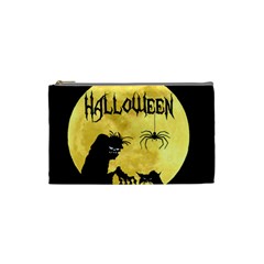 Halloween Cosmetic Bag (small)  by Valentinaart