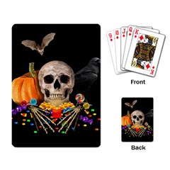 Halloween Candy Keeper Playing Card by Valentinaart