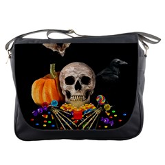 Halloween Candy Keeper Messenger Bags by Valentinaart