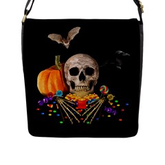 Halloween Candy Keeper Flap Messenger Bag (l)  by Valentinaart