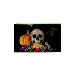 Halloween Candy Keeper Cosmetic Bag (xs) by Valentinaart