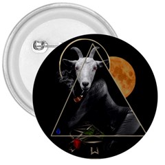 Spiritual Goat 3  Buttons by Valentinaart