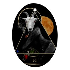 Spiritual Goat Ornament (oval) by Valentinaart