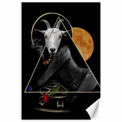 Spiritual Goat Canvas 24  X 36  by Valentinaart