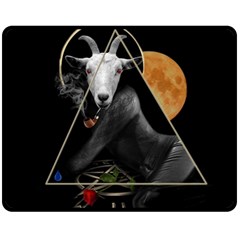 Spiritual Goat Fleece Blanket (medium)  by Valentinaart